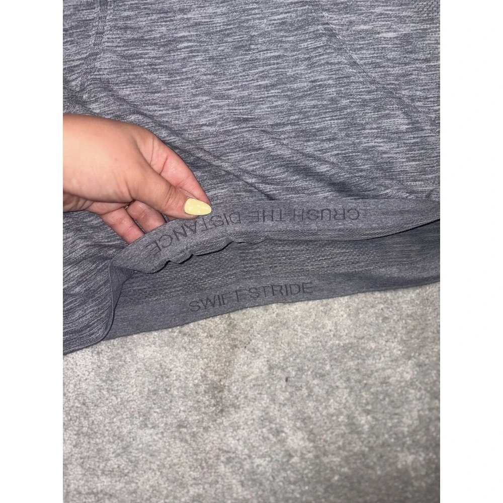 Lululemon Swiftly Tech Tank Top Womens 6 Gray Swift Stride Crush Distance Run